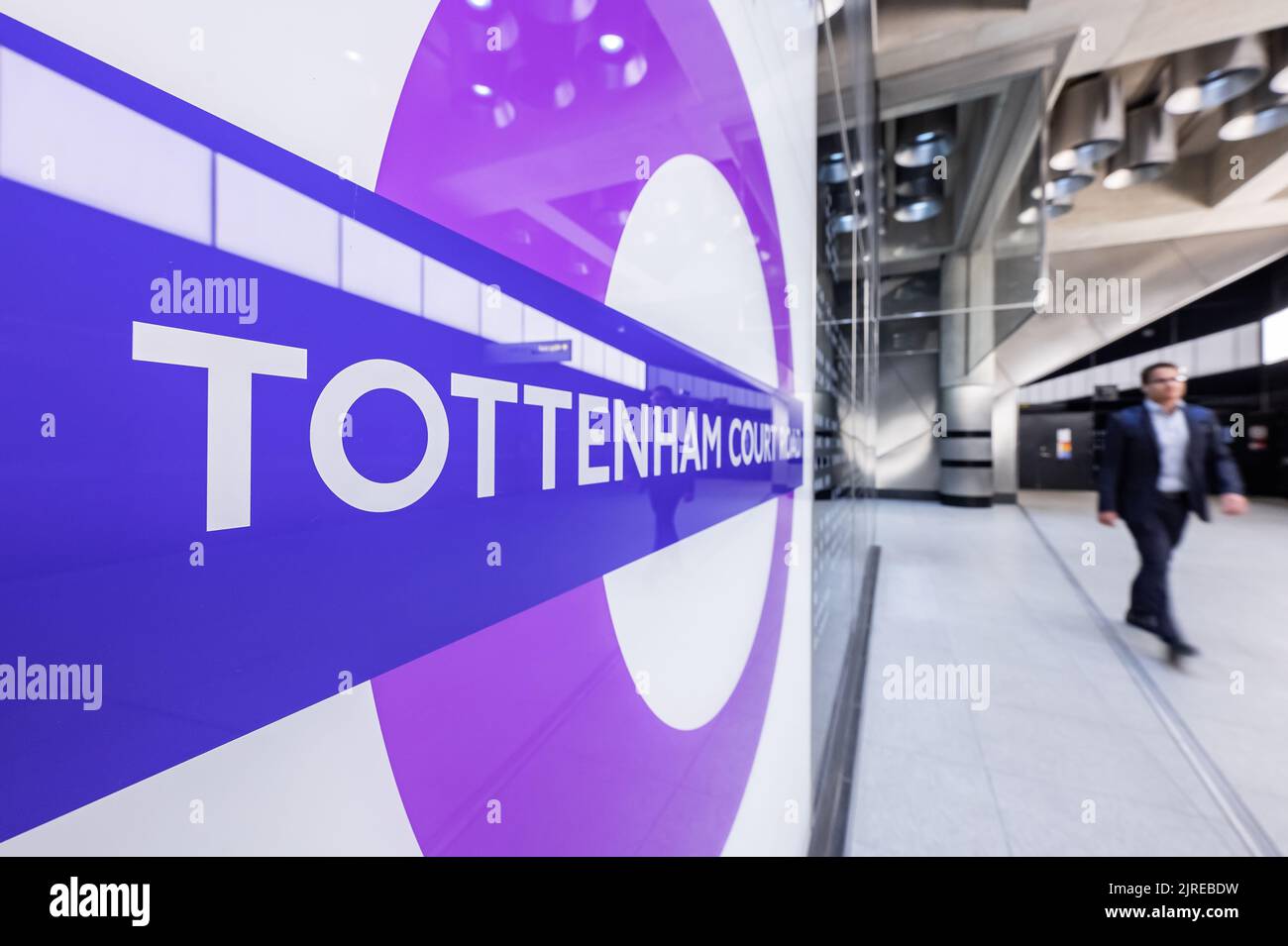 Tottenham Court Road - Elizabeth Line Station Stock Photo - Alamy