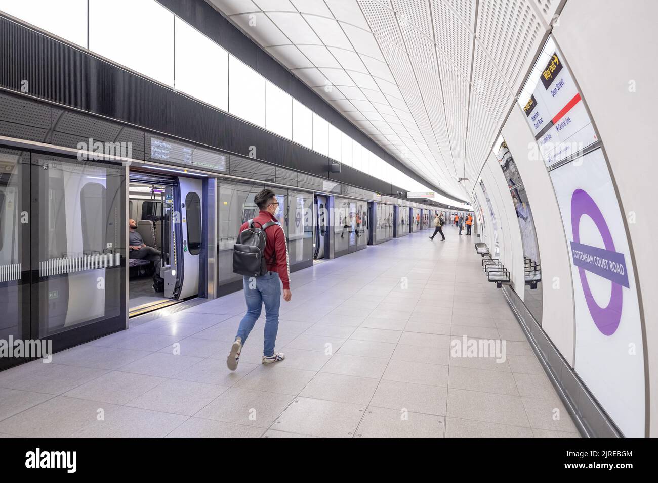 Tottenham Court Road Elizabeth Line Station Stock Photo Alamy