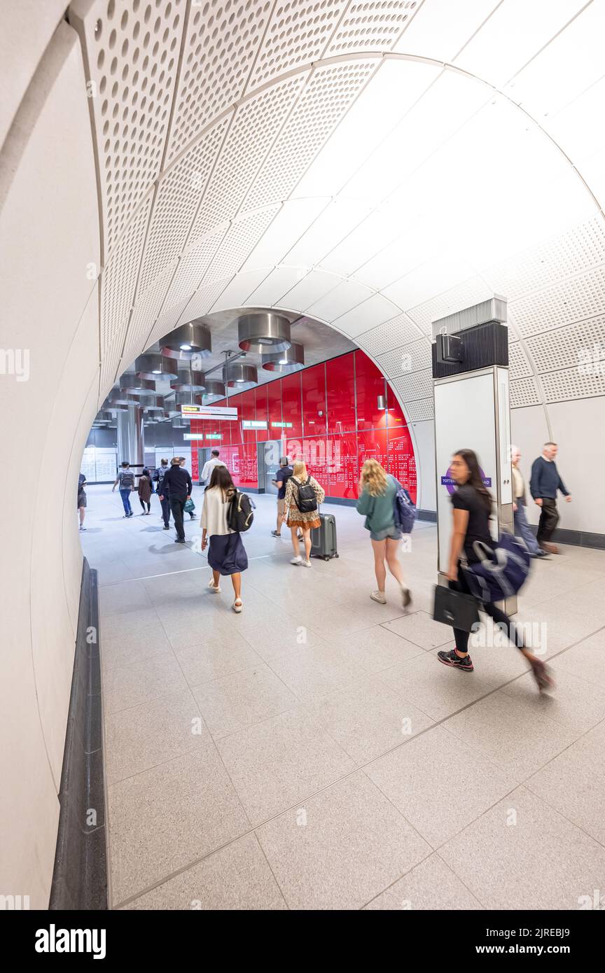 Tottenham Court Road Elizabeth Line Station Stock Photo Alamy