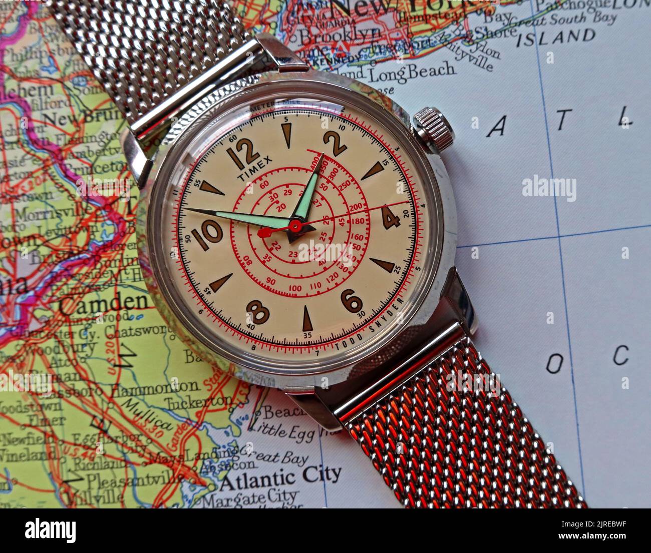 Timex Beekman watch, Todd Snyder fashion issue, New York Stock Photo