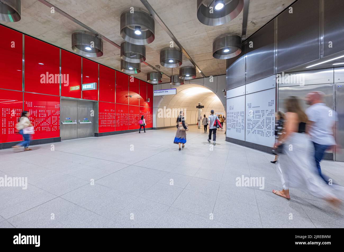 Tottenham Court Road - Elizabeth Line Station Stock Photo - Alamy