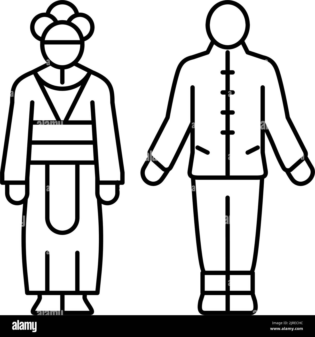 china national clothes line icon vector illustration Stock Vector Image