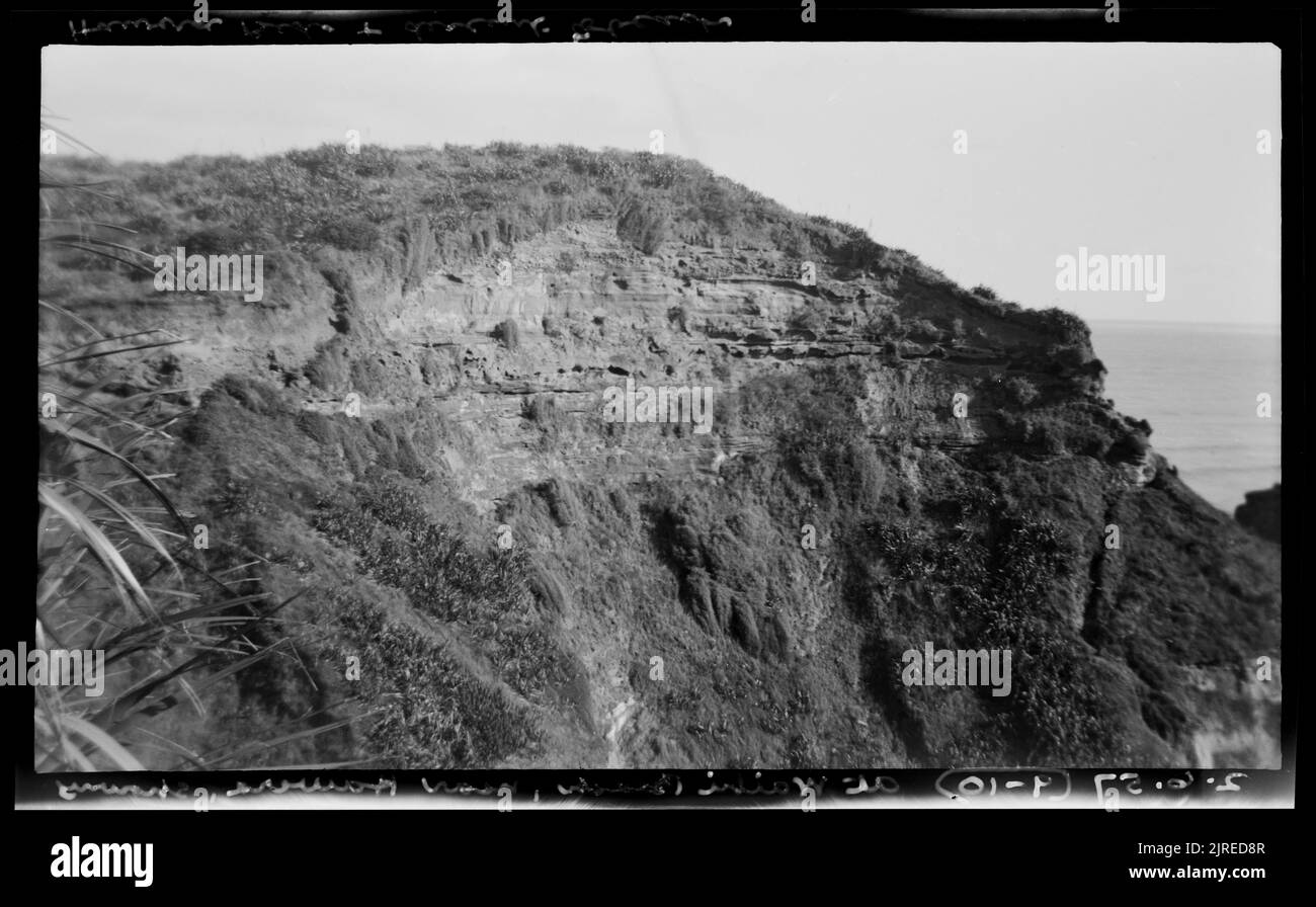 At Waihi Beach (near Hawera), 02 June 1957, by Leslie Adkin Stock Photo