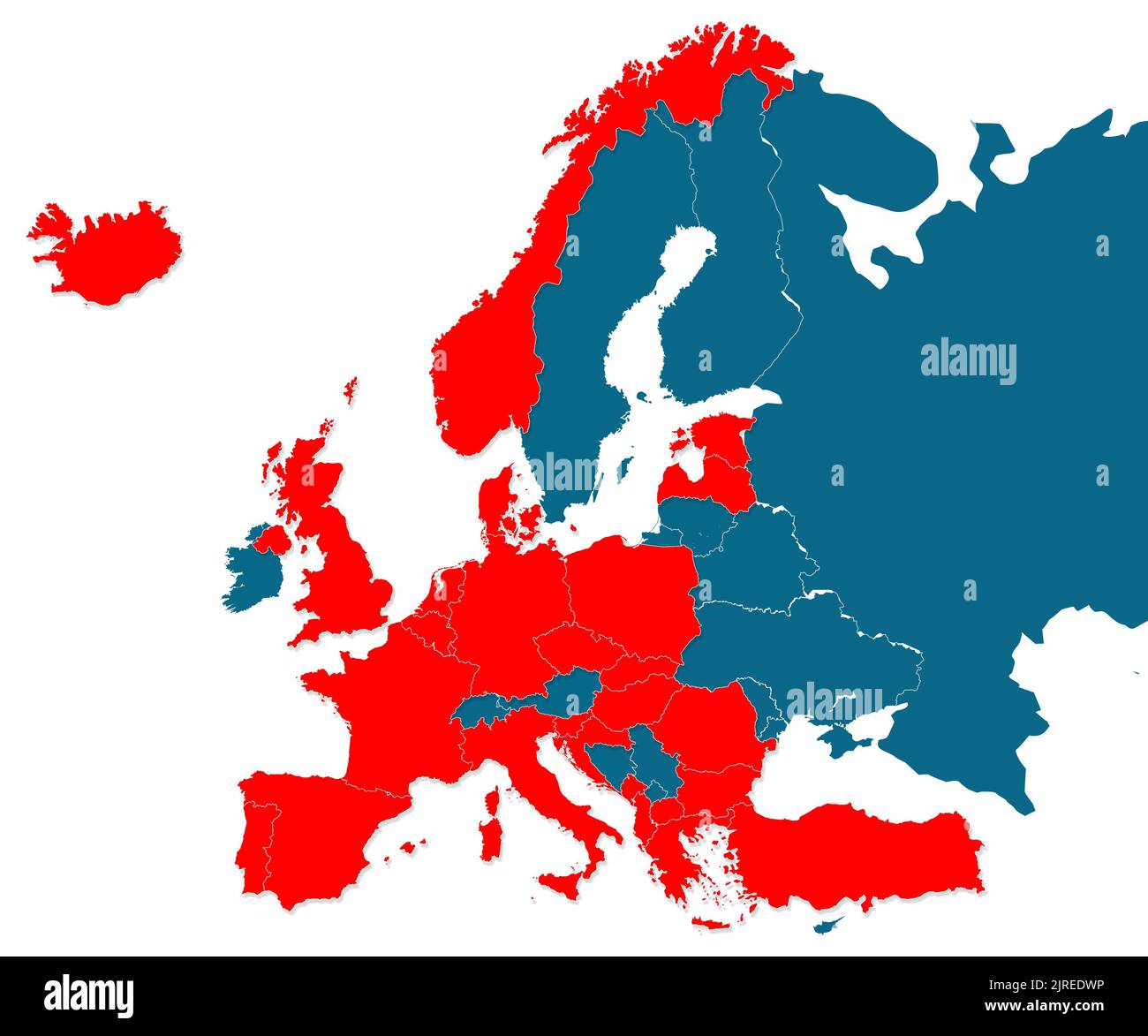 Nato countries map hires stock photography and images Alamy