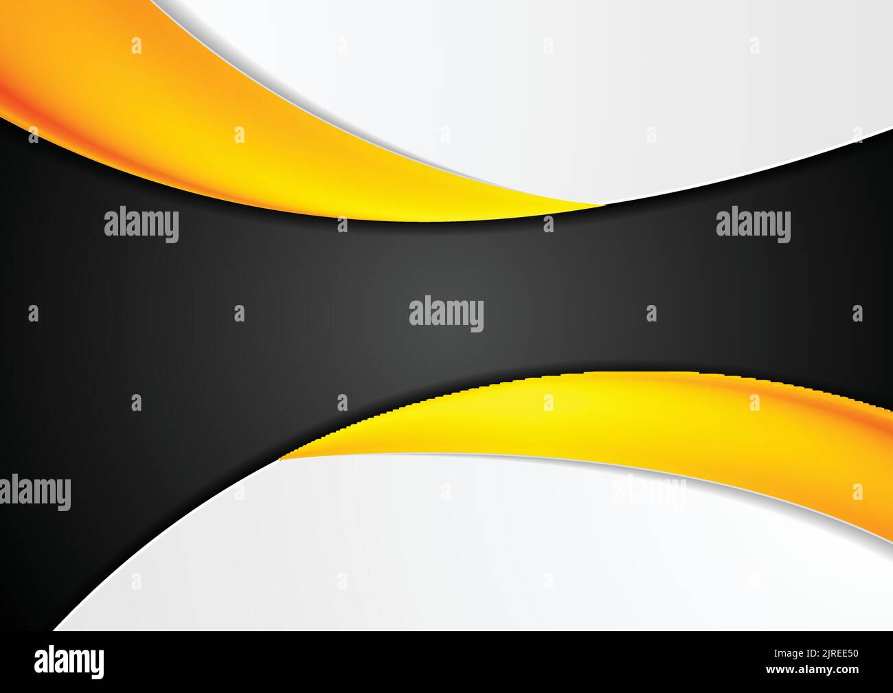 Abstract corporate bright orange wavy background. Vector design Stock ...