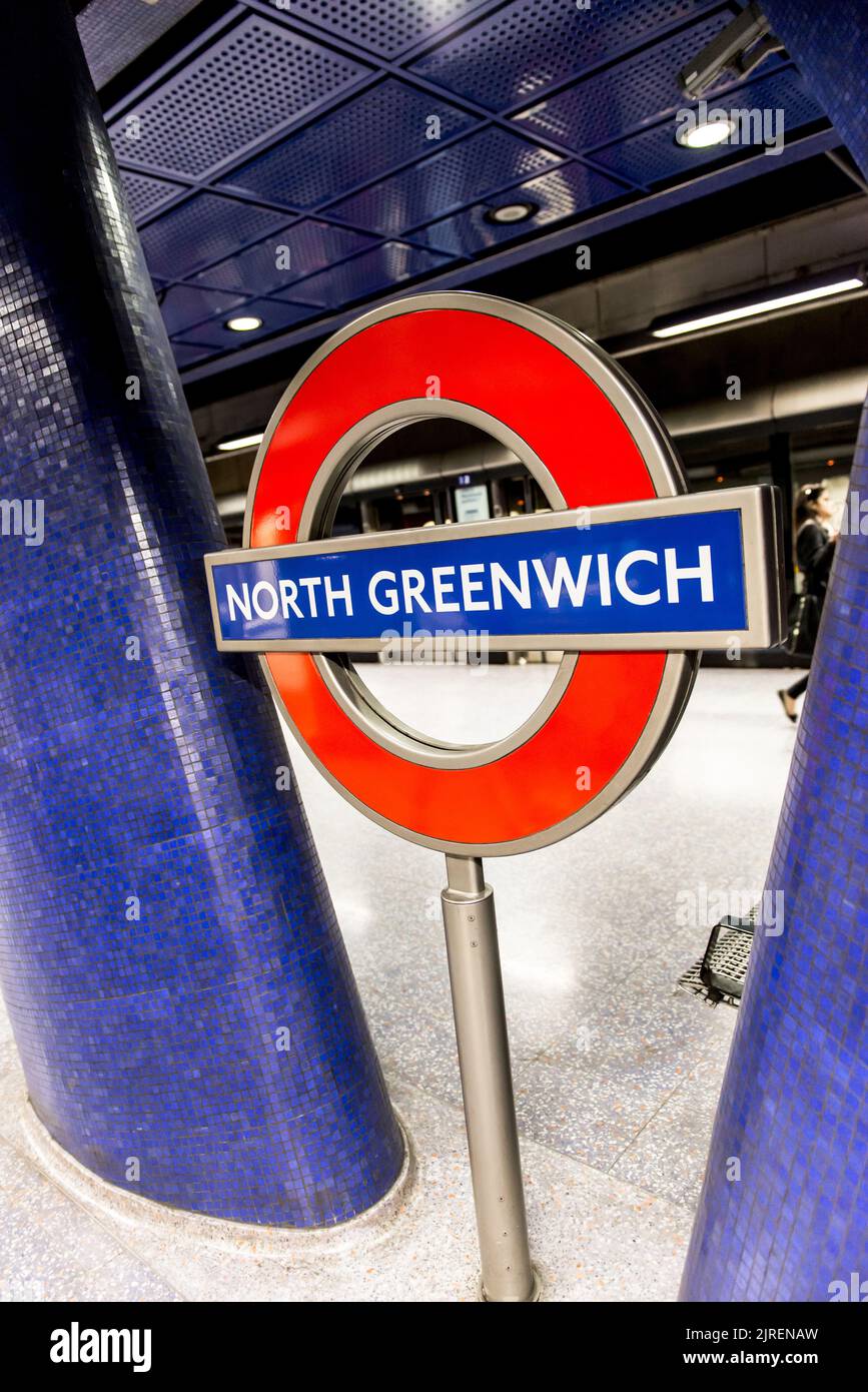 North Greenwich Underground Station, London Stock Photo Alamy