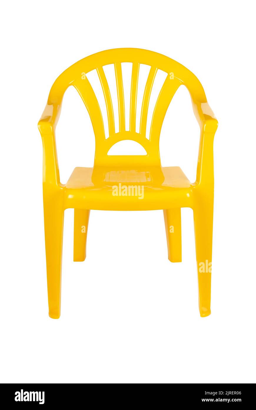 Yellow plastic 2024 patio chairs