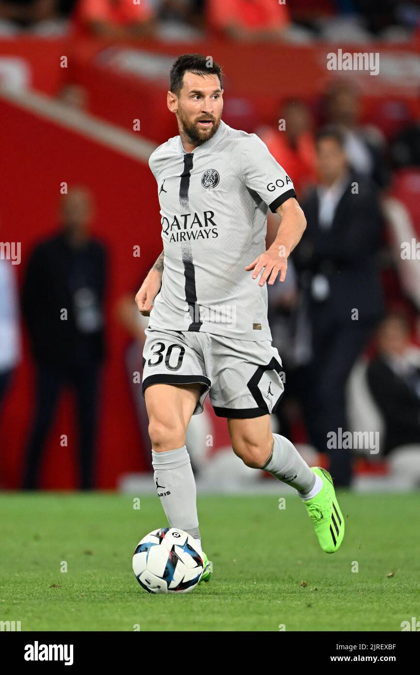 LILLE - Lionel Messi Of Paris Saint-Germain During The French Ligue 1 ...