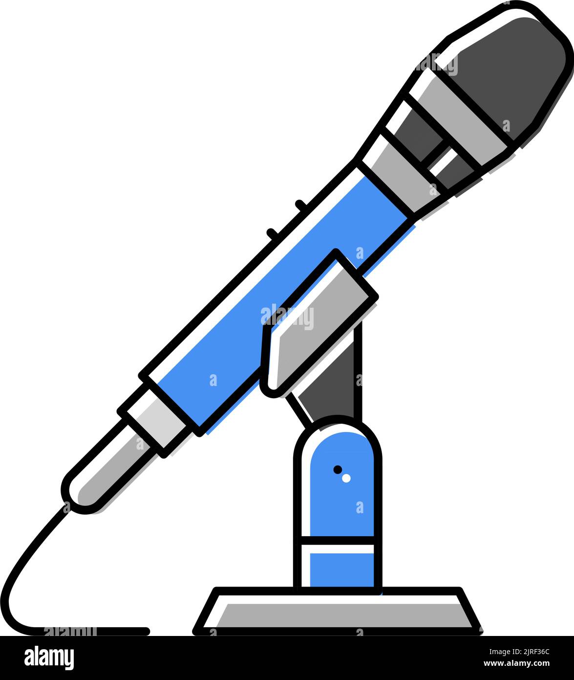 record mic microphone color icon vector illustration Stock Vector Image ...