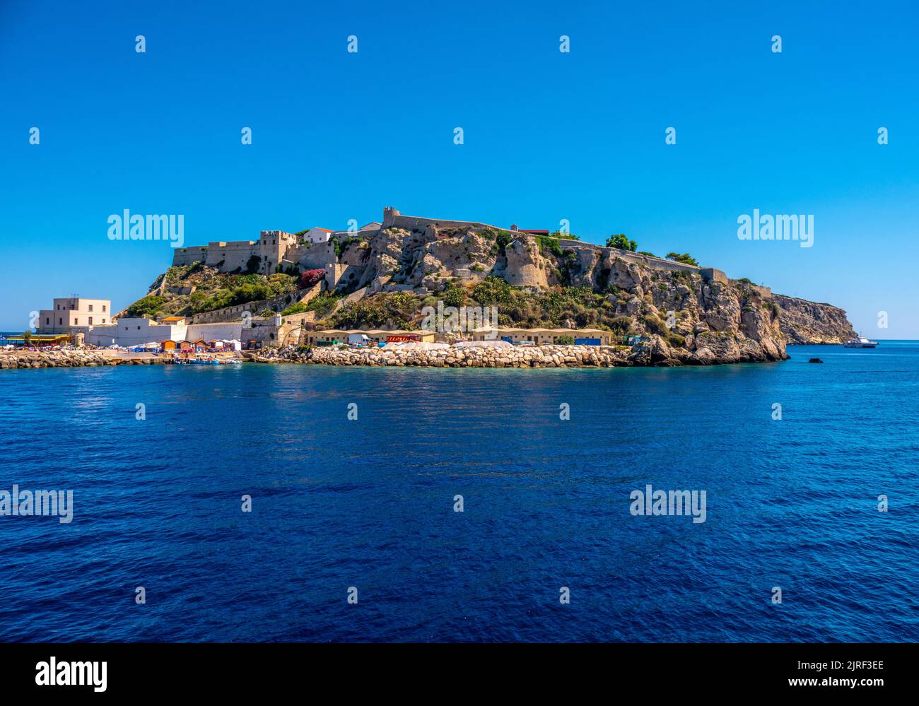 Isole Tremiti island of San Nicola in Gargano Apulia - Italy Stock Photo