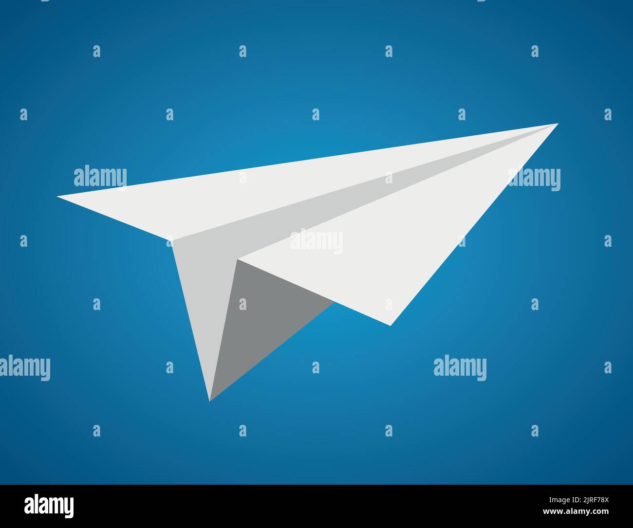 Paper plane vector illustration and paper toy airplane origami symbol Stock Vector
