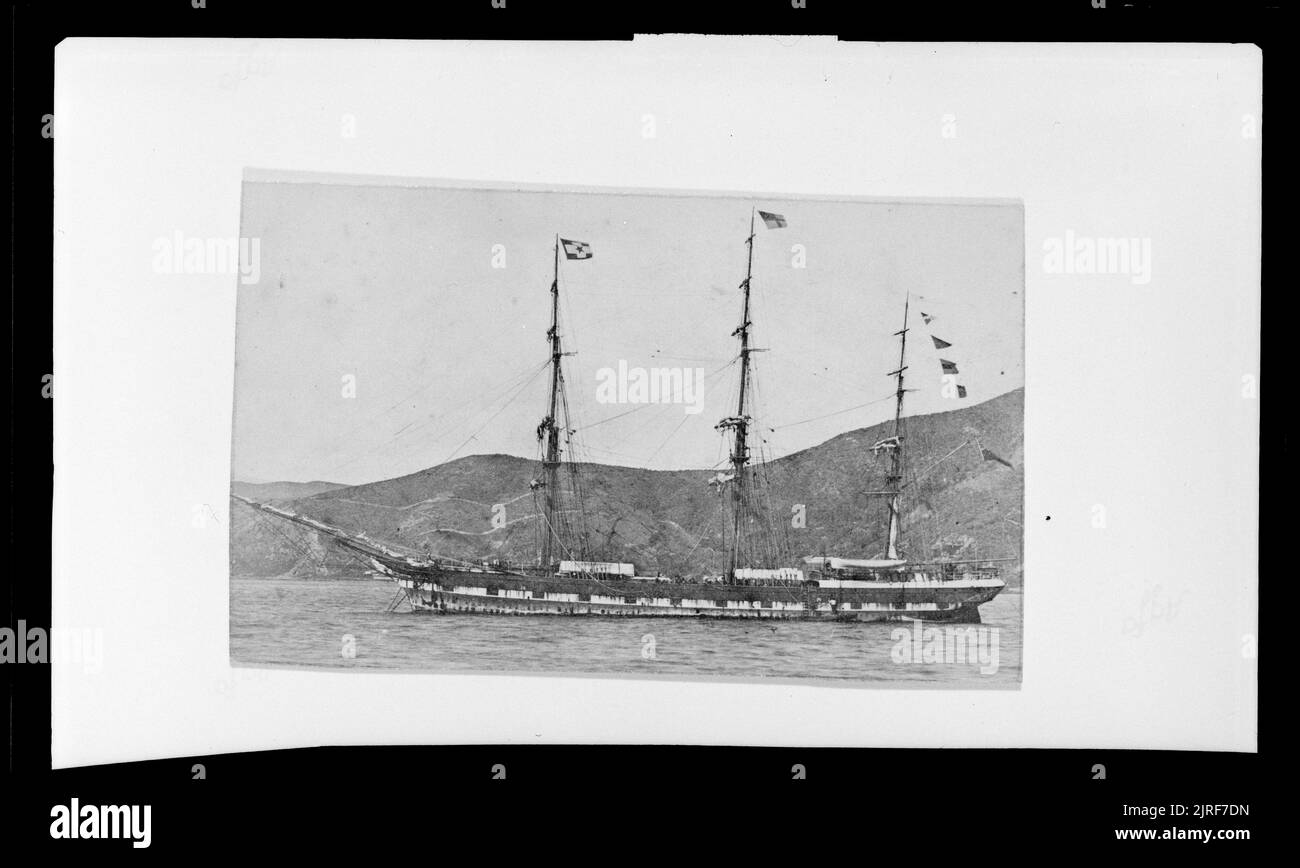 Ship, Wellington, by James Bragge. Stock Photo
