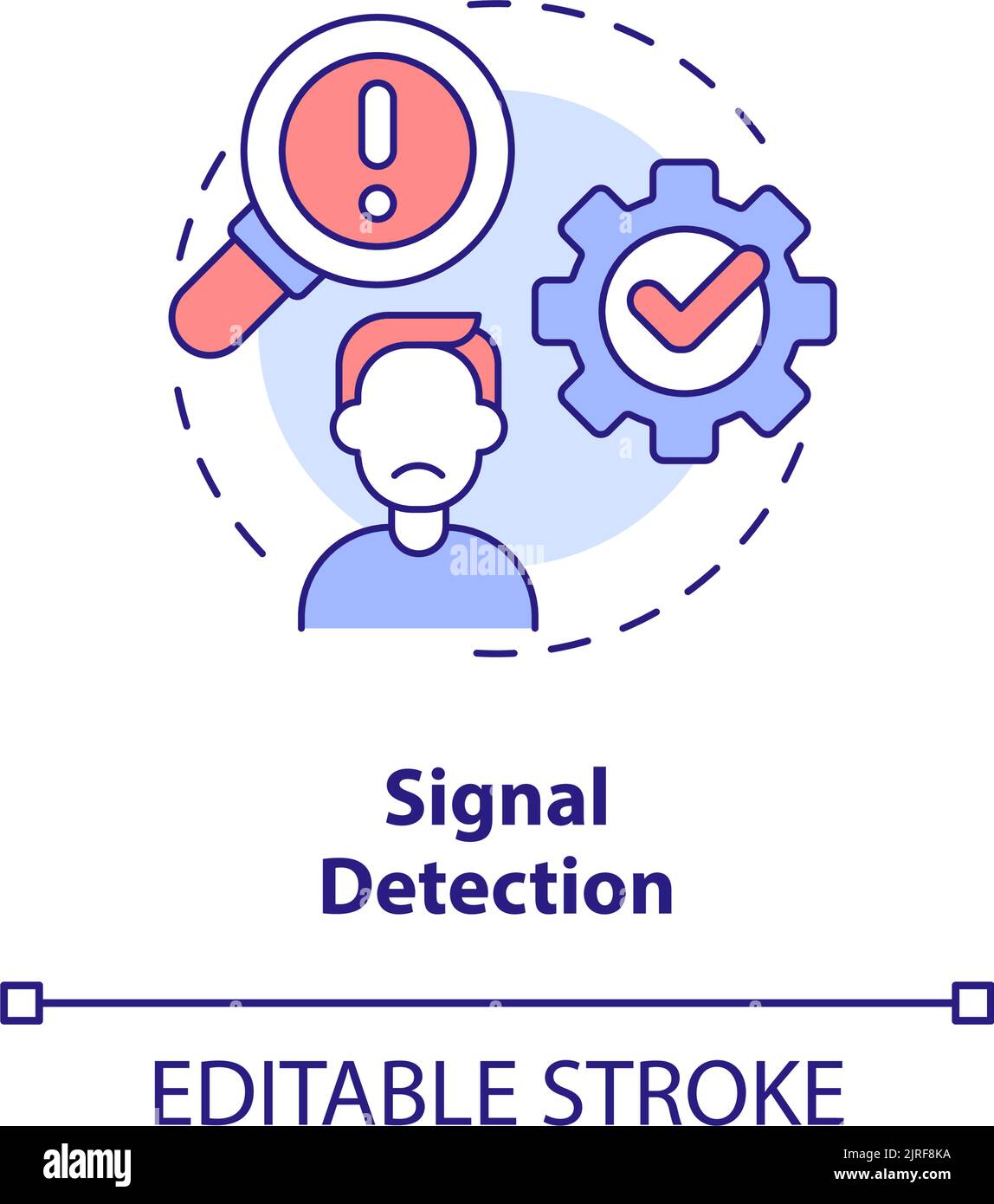 Signal detection concept icon Stock Vector Image & Art - Alamy