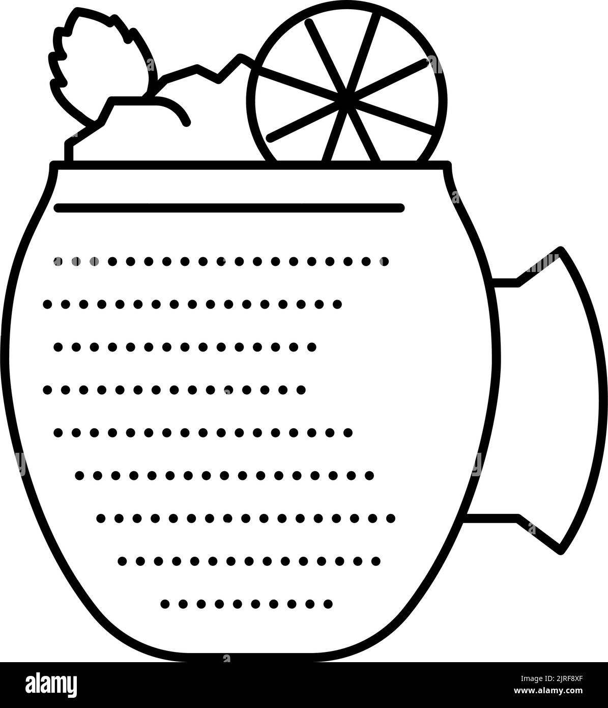 Old fashioned cocktail glass drink line icon vector illustration stock