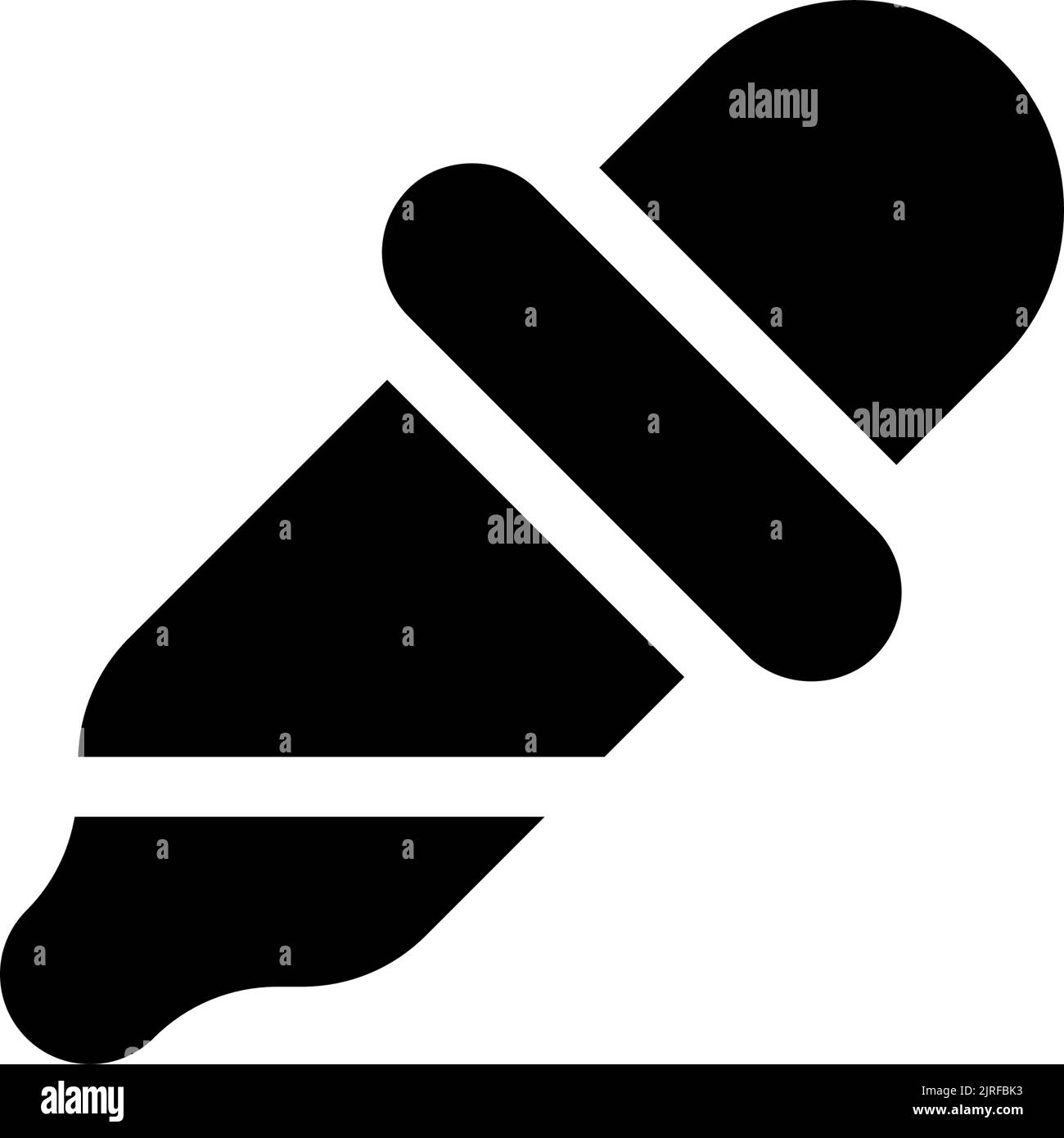 Eyedropper black glyph ui icon Stock Vector Image & Art Alamy