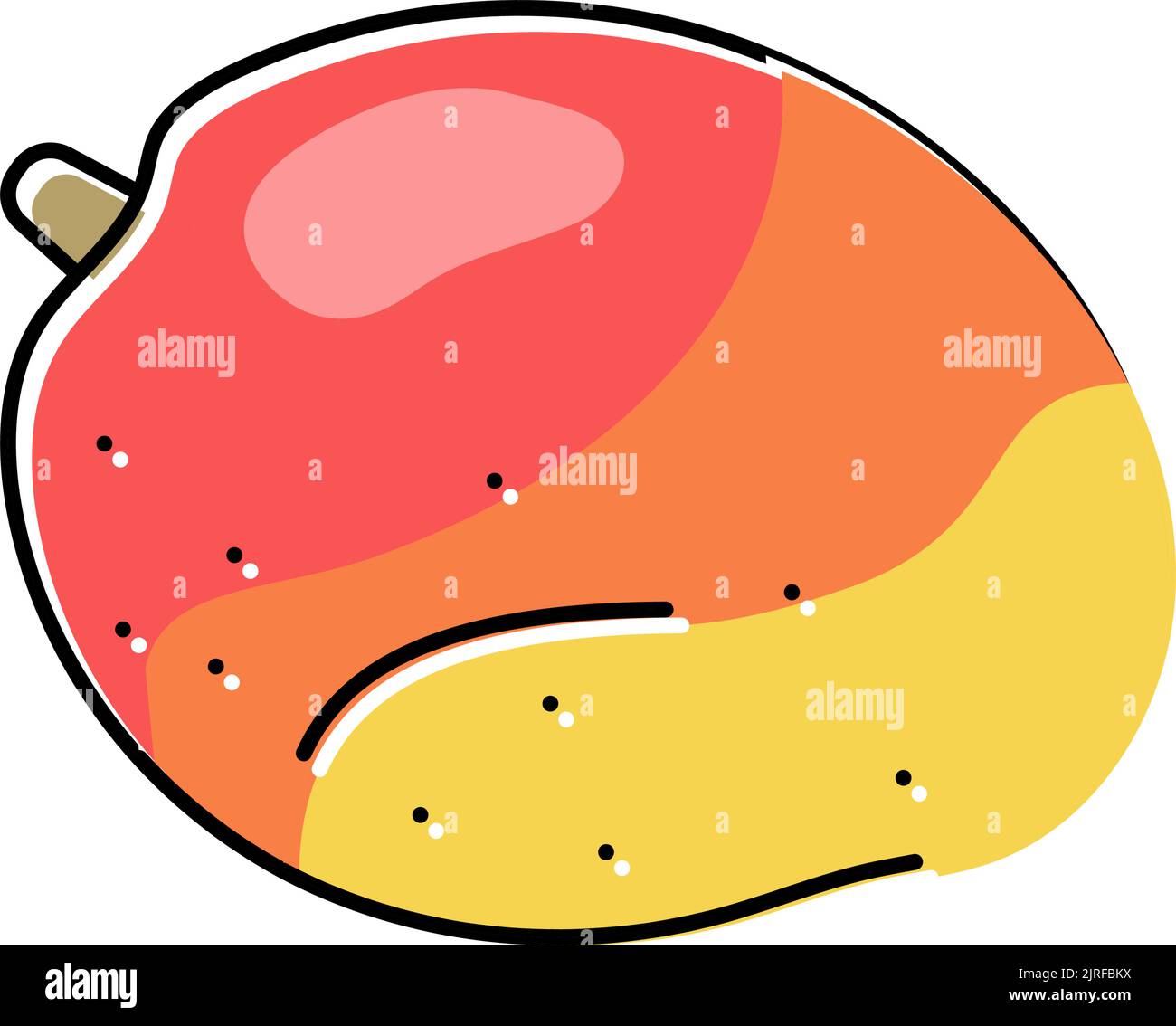 Mango pulp splash Stock Vector Images - Alamy