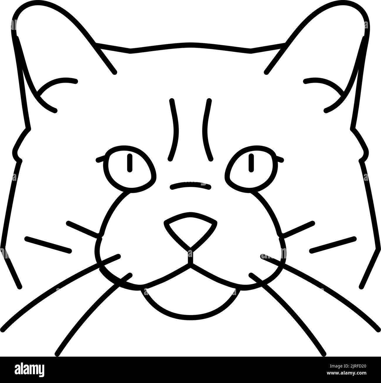 Ragdoll Cat Cute Pet Line Icon Vector Illustration Stock Vector Image ragdoll-cat-cute-pet-line-icon-vector-illustration-stock-vector-image