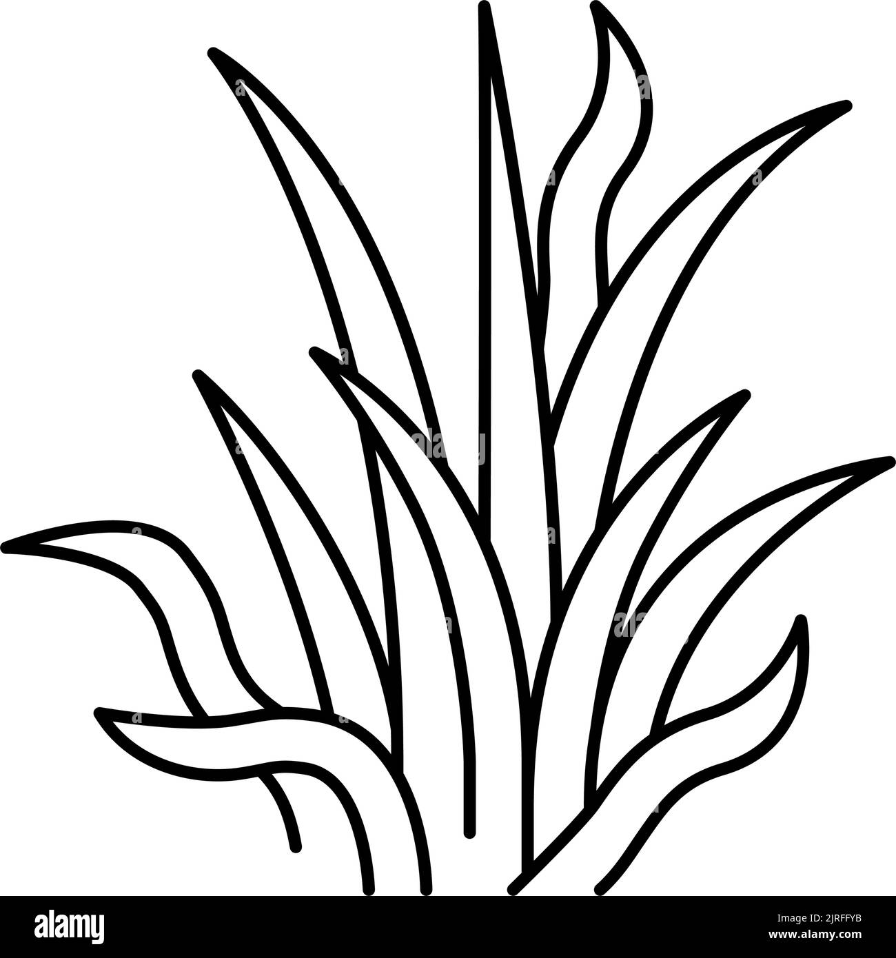 pygmy chain sword line icon vector illustration Stock Vector Image ...
