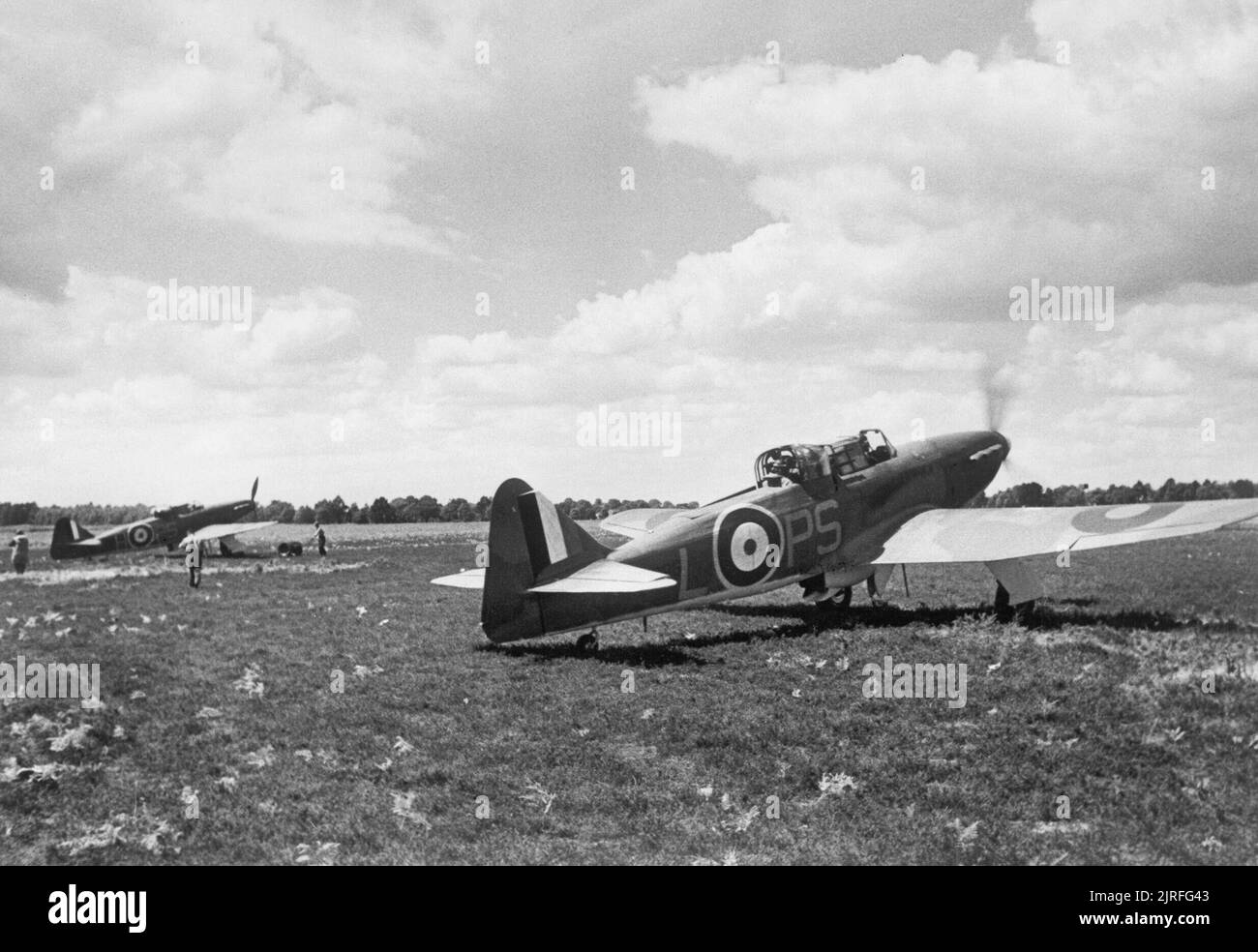 The Battle of Britain Boulton Paul Defiant Mk Is of No.264 Squadron, July 1940. Stock Photo