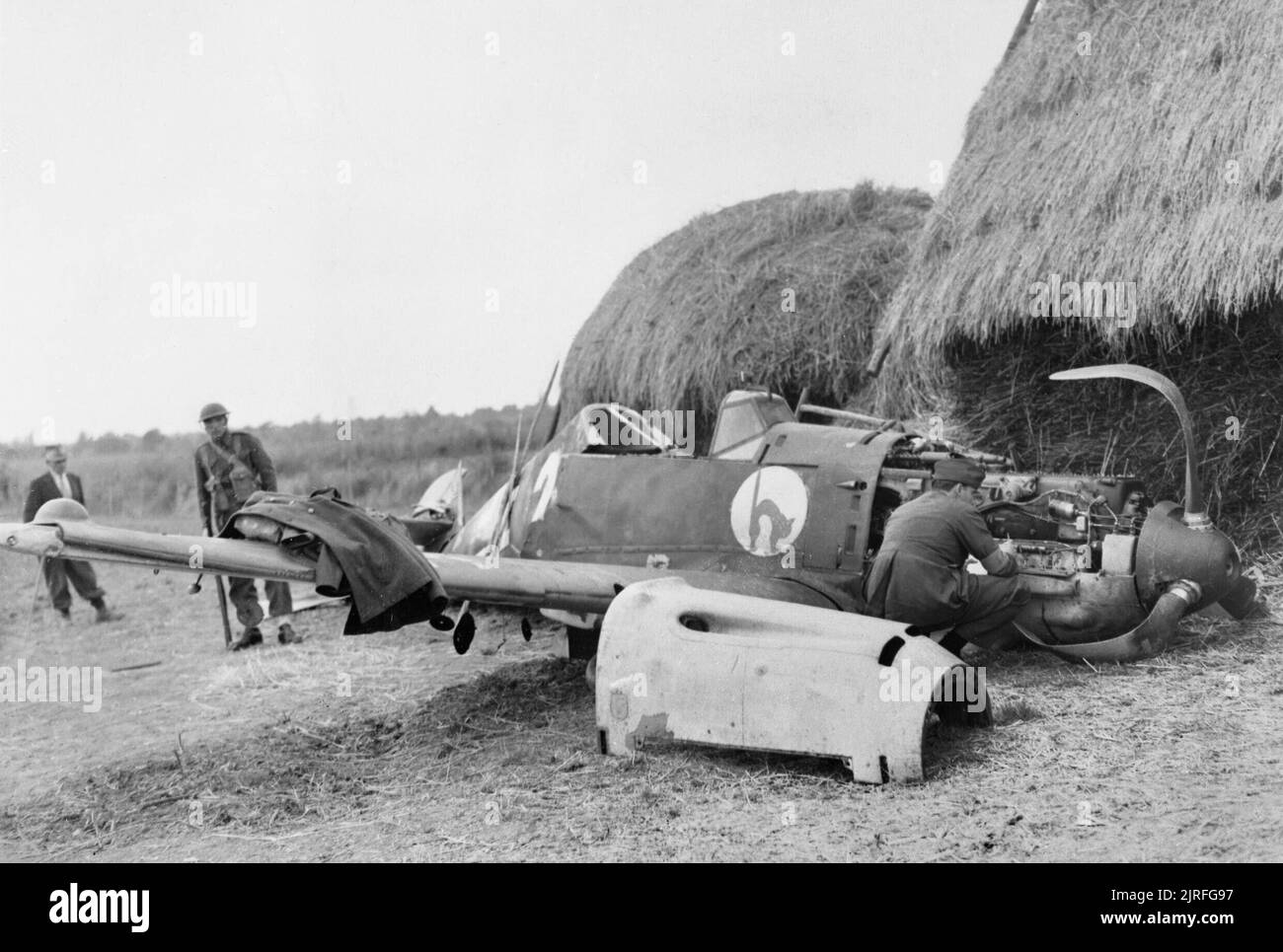 The Battle of Britain Messerschmitt Bf 109E1 (W.Nr. 3465) 'White 2' of 4./JG 52, flown by