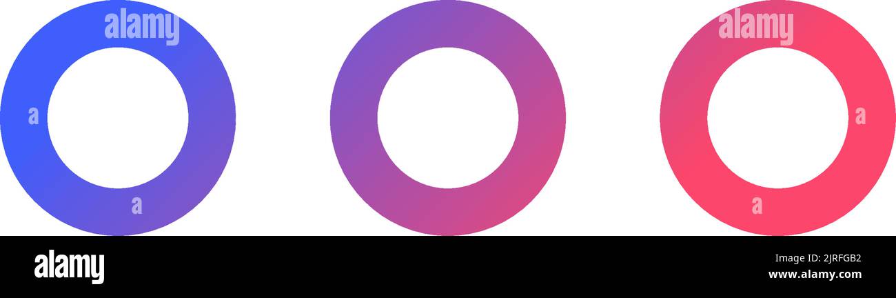 Ellipsis pixel perfect gradient linear ui icon Stock Vector