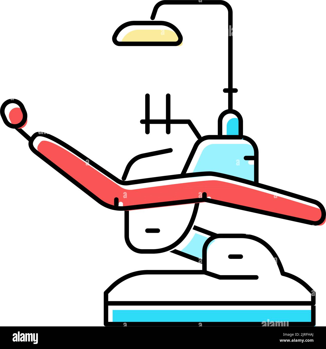 chair dental color icon vector illustration Stock Vector Image & Art ...