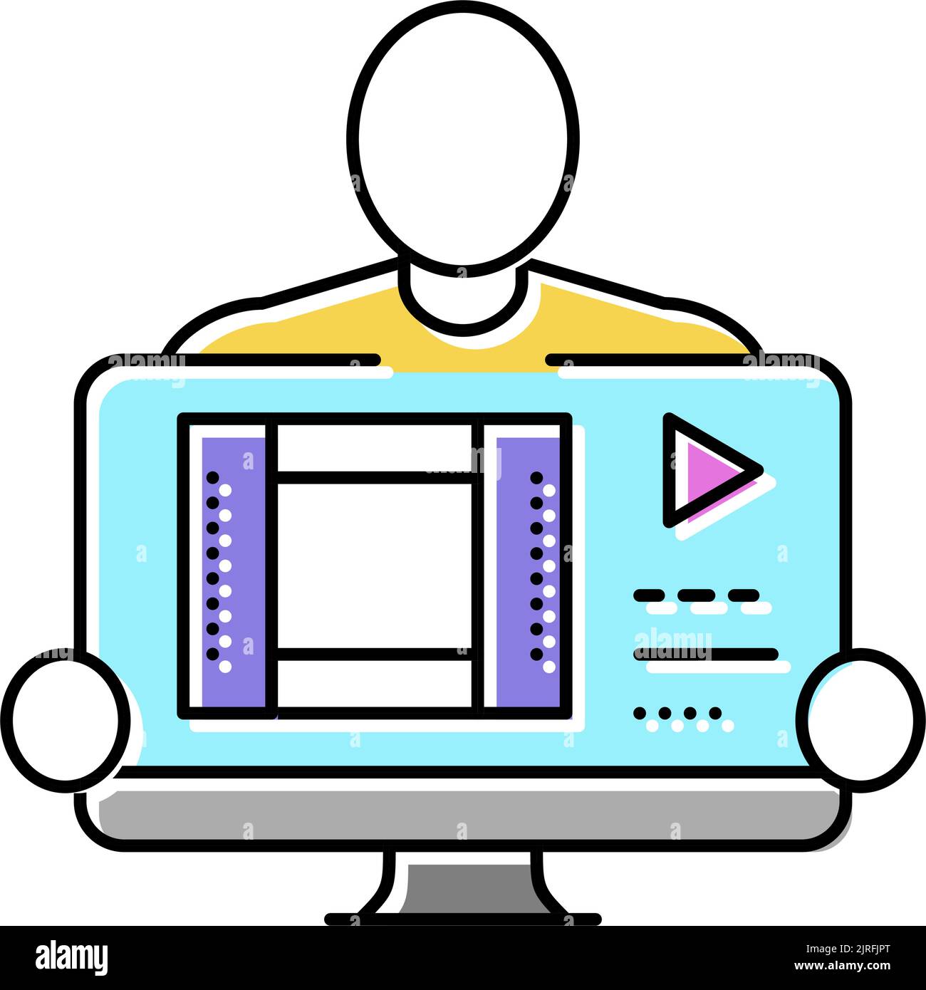 Digital news editor Stock Vector Images - Alamy