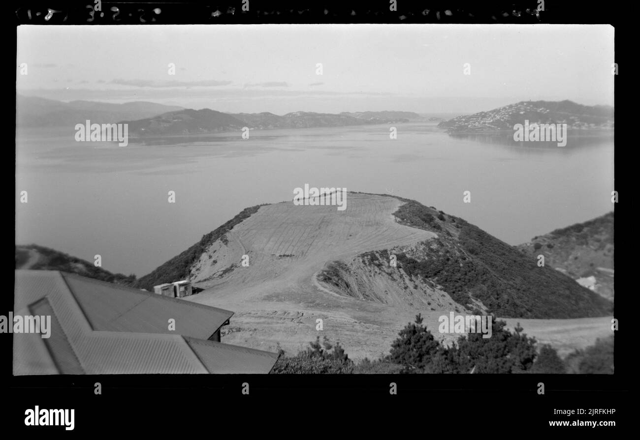 Harbour from Onslow Road, 03 May 1956, by Leslie Adkin. Stock Photo