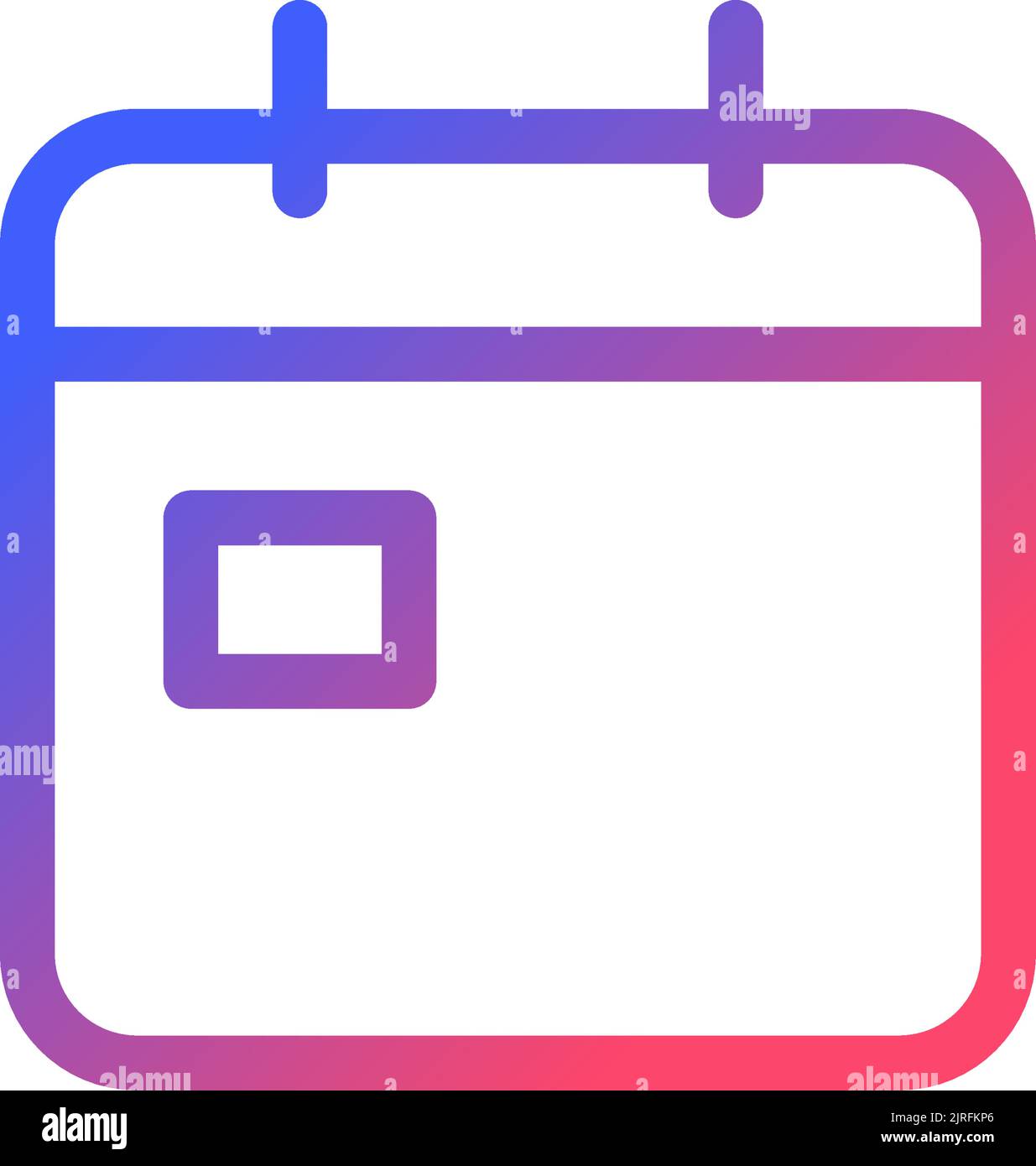 Calendar pixel perfect gradient linear ui icon Stock Vector