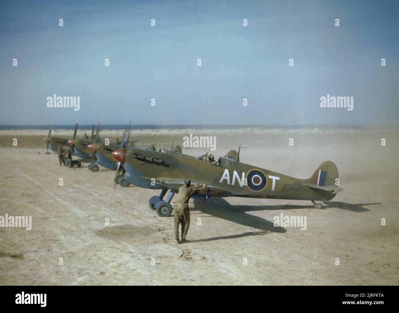 Canadian spitfire squadron 417 hi-res stock photography and