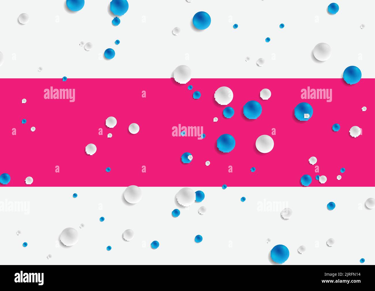 Colorful abstract tech modern background with balls. Vector design Stock Vector