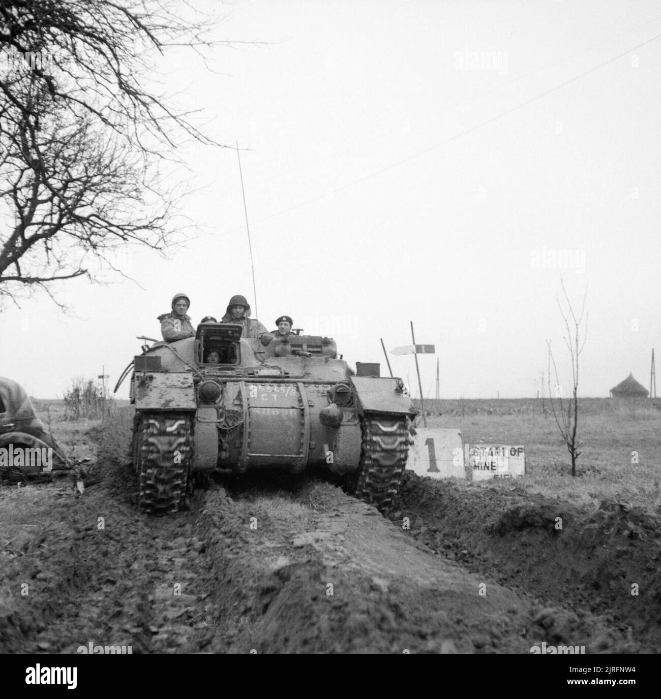 Ram Kangaroo armoured personnel carrier during the assault by 15th (Scottish) Division on Blerick, Holland, 3 December 1944. Ram Kangaroo armoured personnel carrier during the assault by 15th (Scottish) Division on Blerick, 3 December 1944. Stock Photo