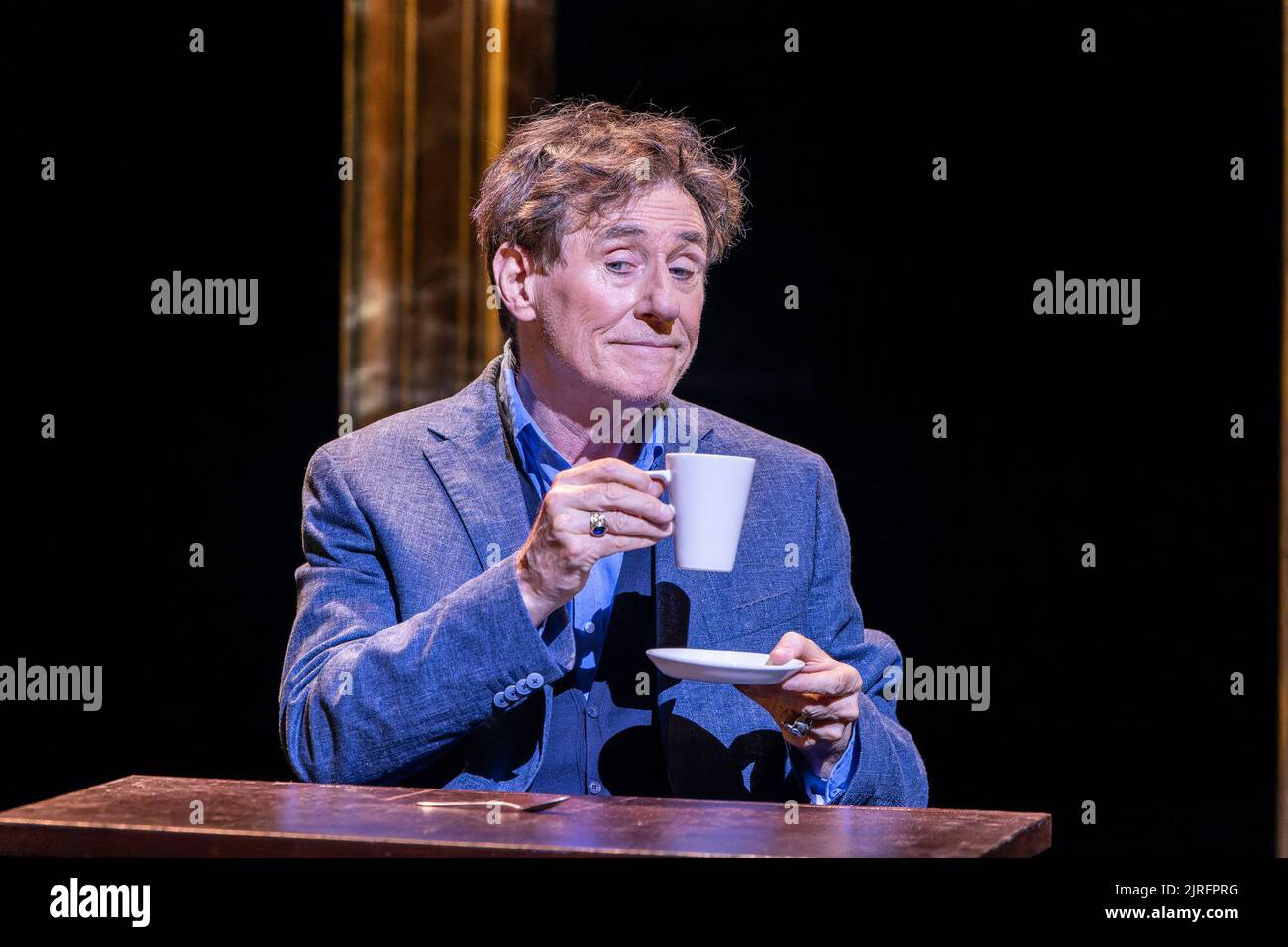 Edinburgh, United Kingdom. 24 August, 2022 Pictured: Adapted from his best-selling 2020 memoir of the same name, Walking with Ghosts follows Gabriel Byrne from his childhood in Ireland to his film career in Hollywood. Credit: Rich Dyson/Alamy Live News Stock Photo