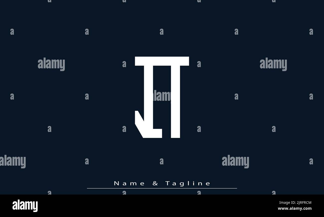 Alphabet letters Initials Monogram logo IT , TI Stock Vector