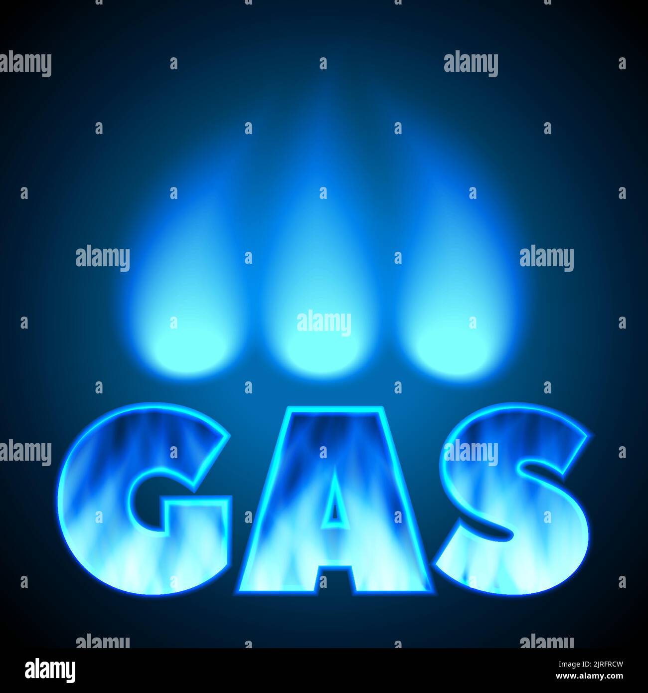 word gas with blue flame vector realistic Stock Vector Image & Art Alamy