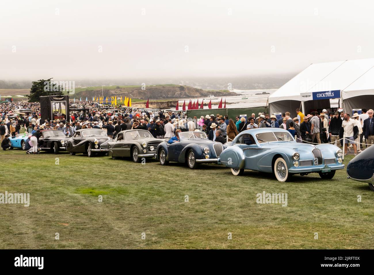 Talbot- Lago T T26 automobiles at the 71st Pebble Beach Concours d' Elegance 2022 Stock Photo
