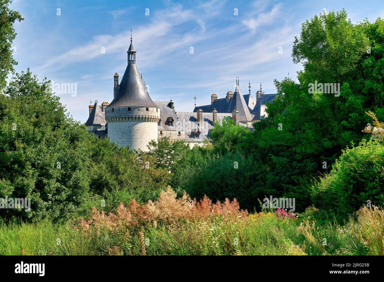 Chaumont France. Chateau de Chaumont sur Loire Stock Photo