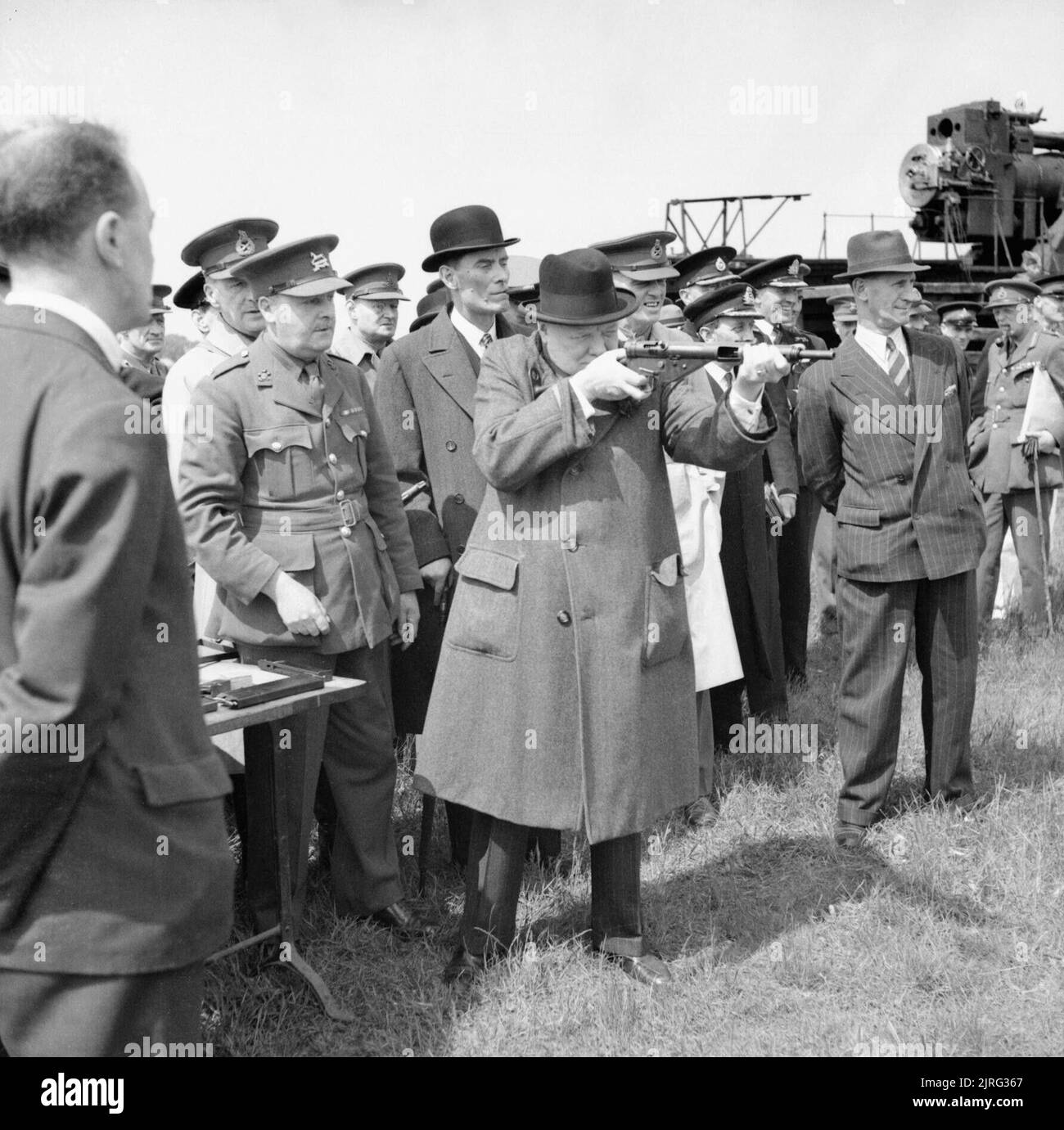 Winston Churchill As Prime Minister 1940-45 Winston Churchill takes aim ...