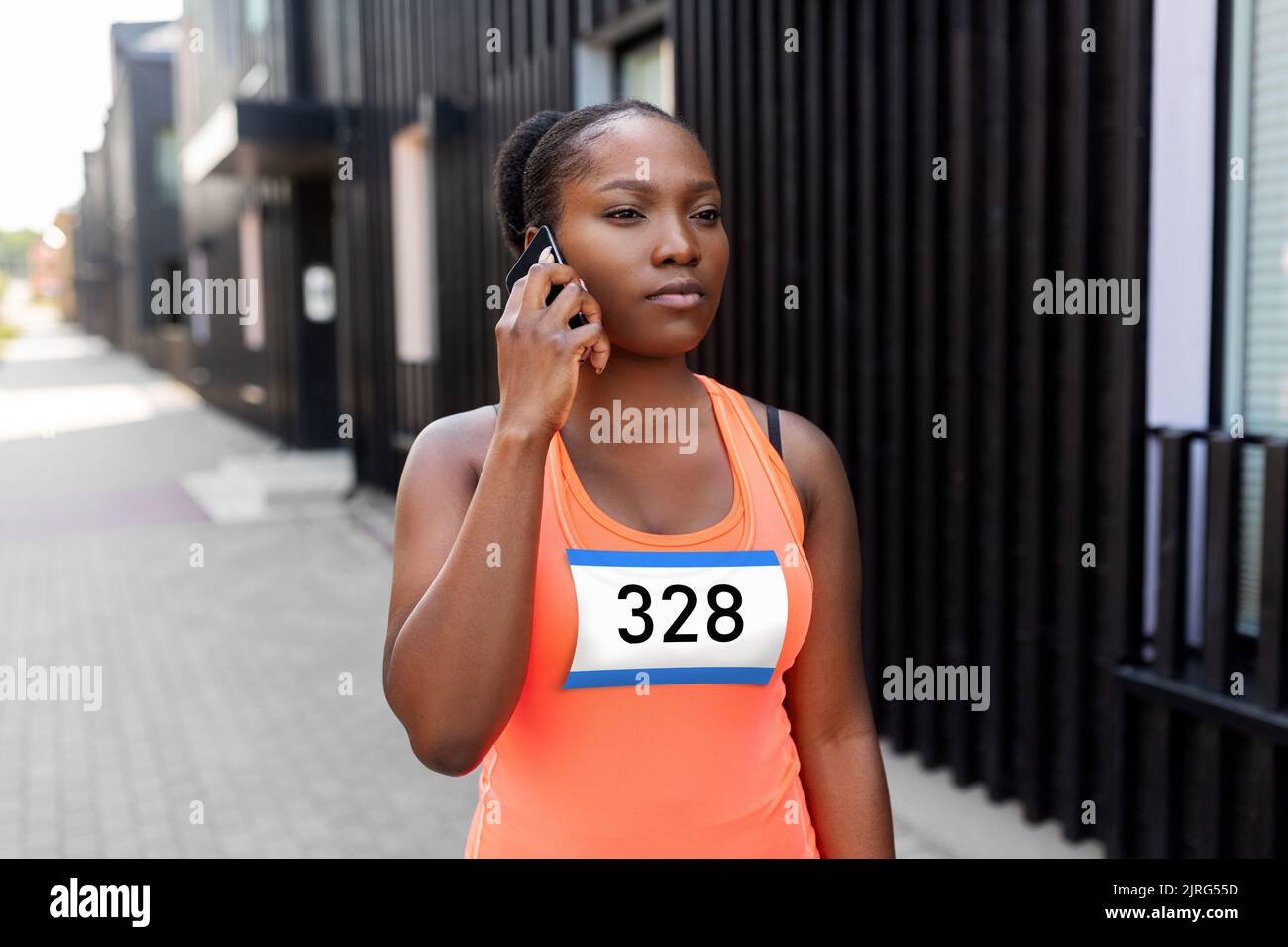 Beautiful female fitness runner hi-res stock photography and images - Alamy