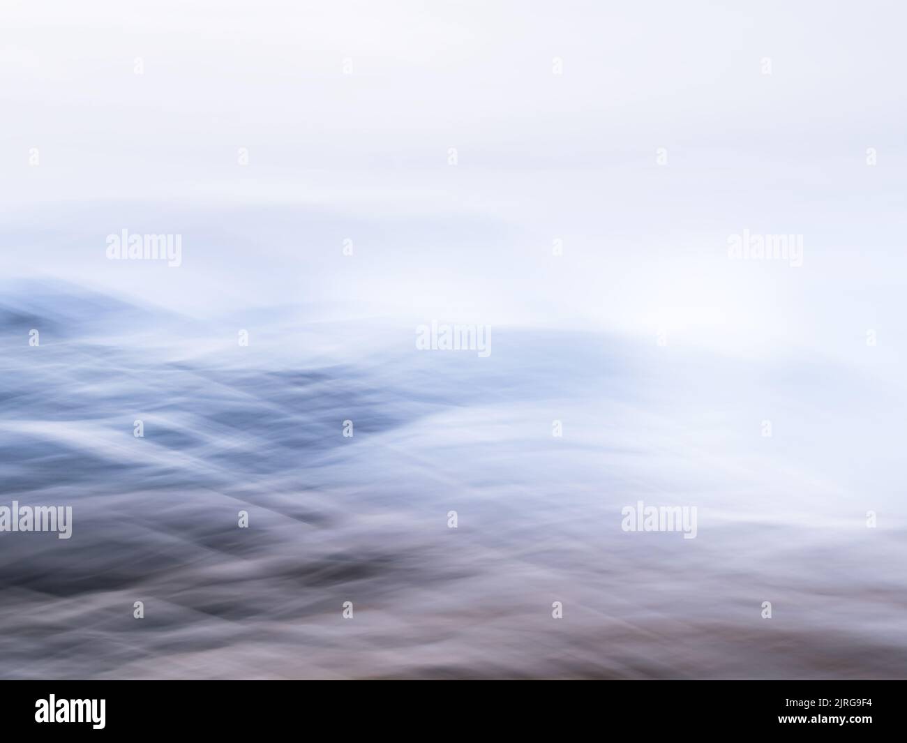 Impressionist waves abstract background. Light and airy. Stock Photo