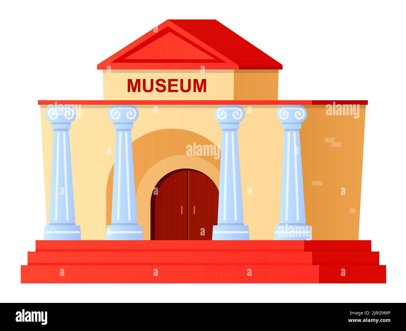 Historical Museum - modern flat design style single isolated image Stock Vector