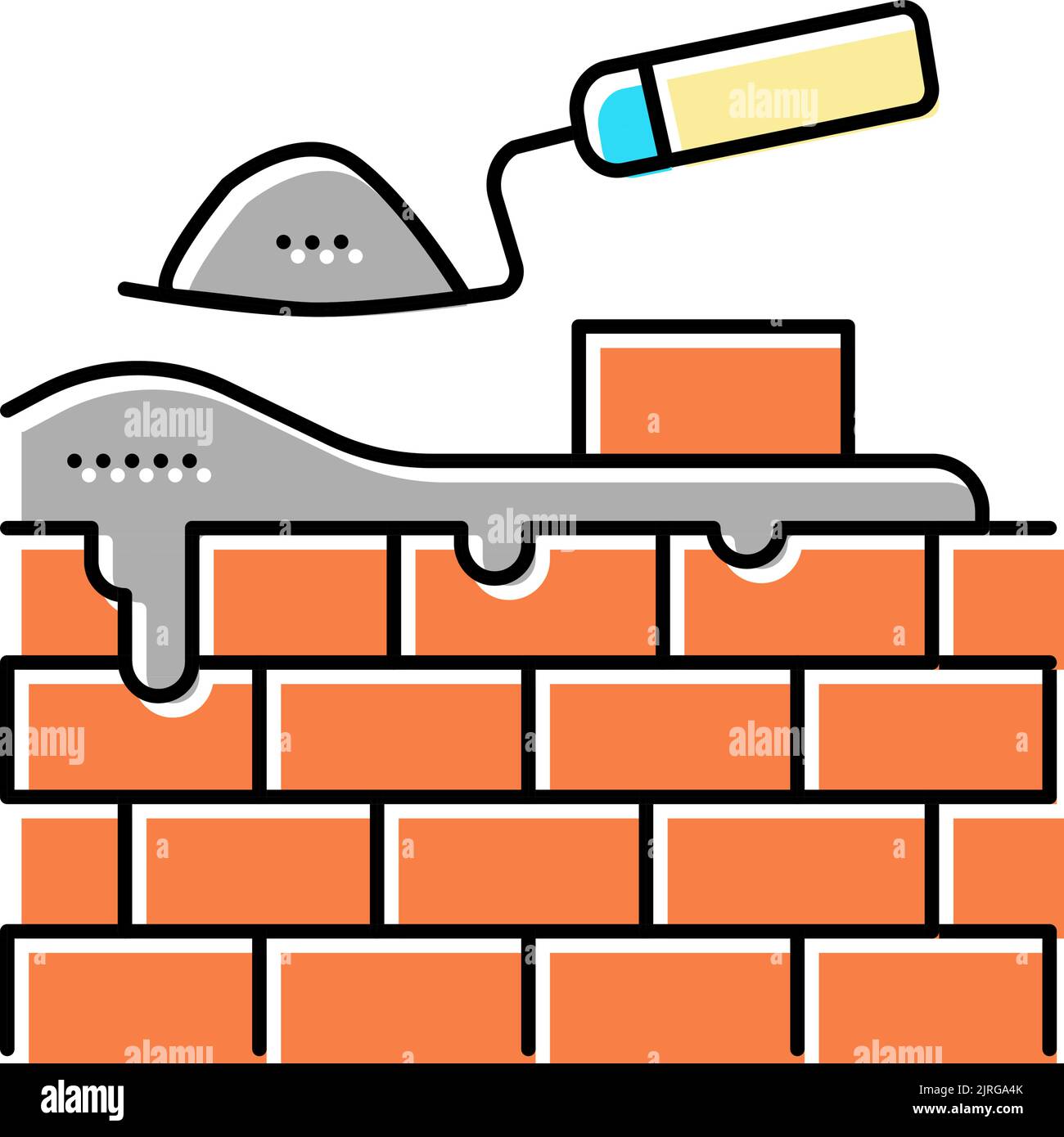 Brickwork tower Stock Vector Images - Alamy