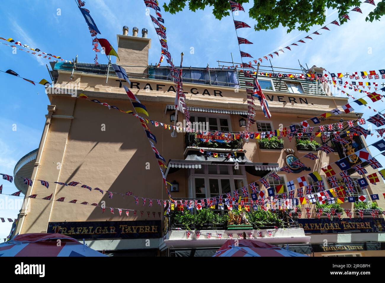 Trafalgar Tavern, Greenwich London Stock Photo