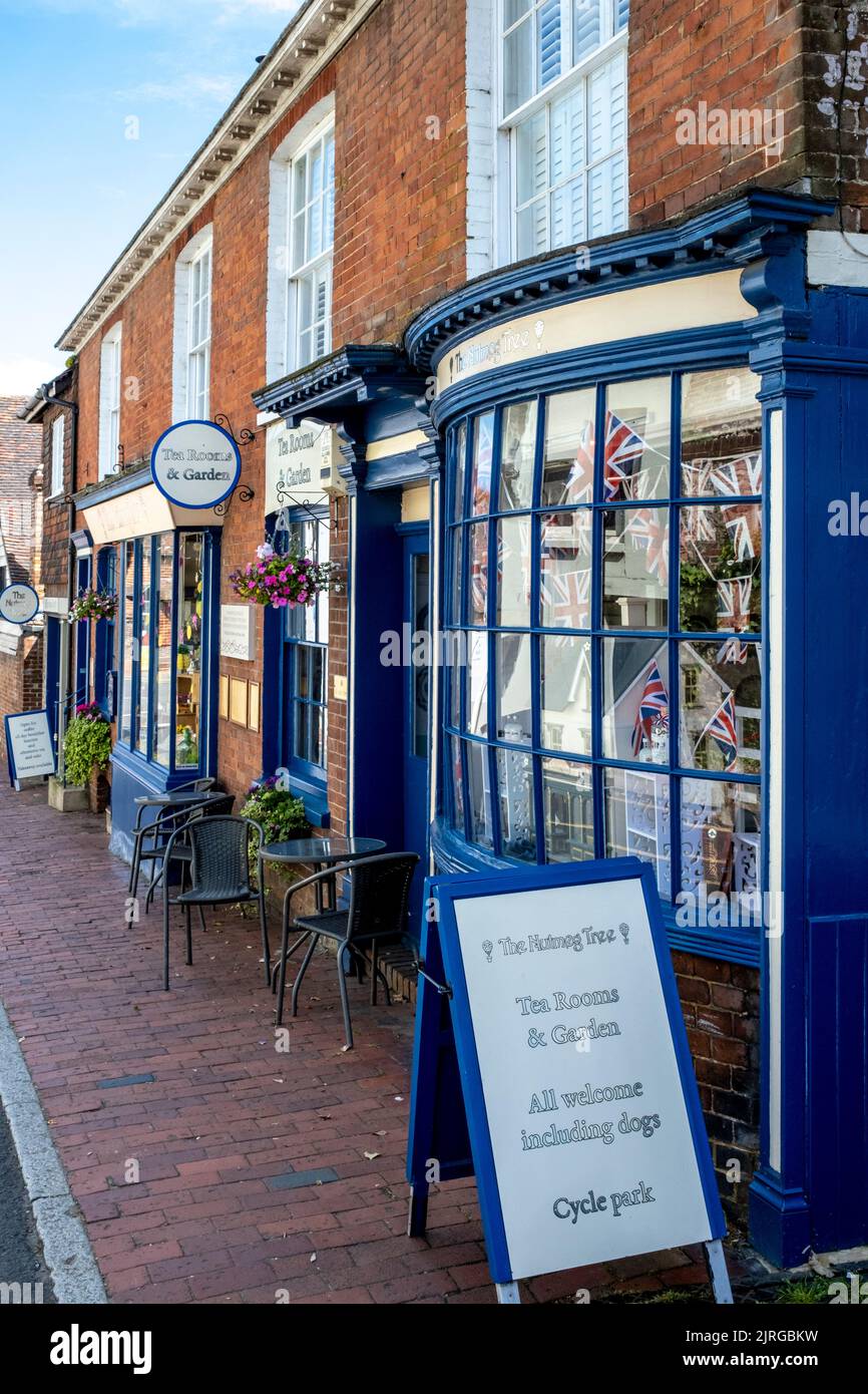 The Nutmeg Tree Cafe, Ditchling Village, East Sussex, UK Stock Photo