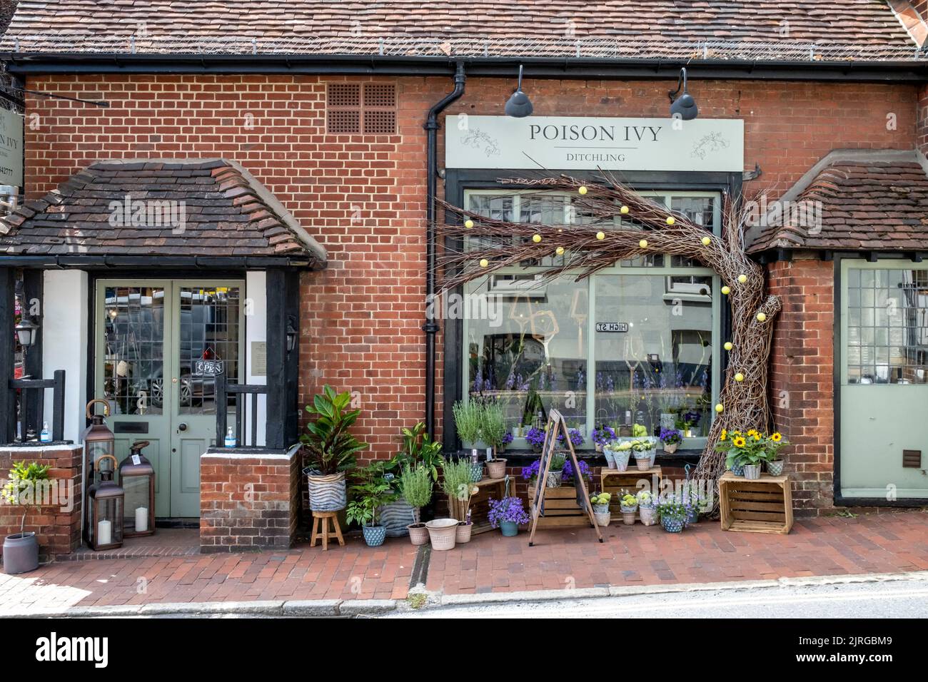 A Pretty Flower Shop In Ditchling Village High Street, East Sussex, UK Stock Photo Alamy