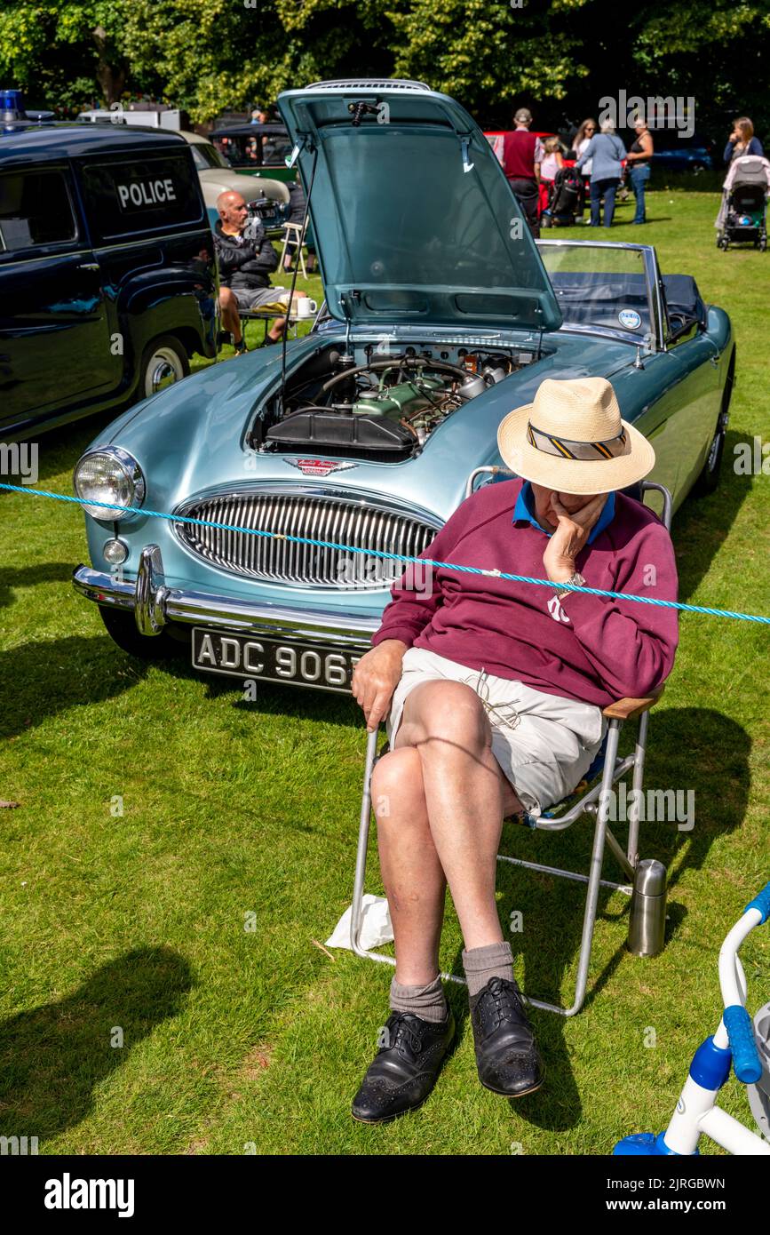A Classic Car Show At The Nutley Village Fete, Nutley, East Sussex, UK