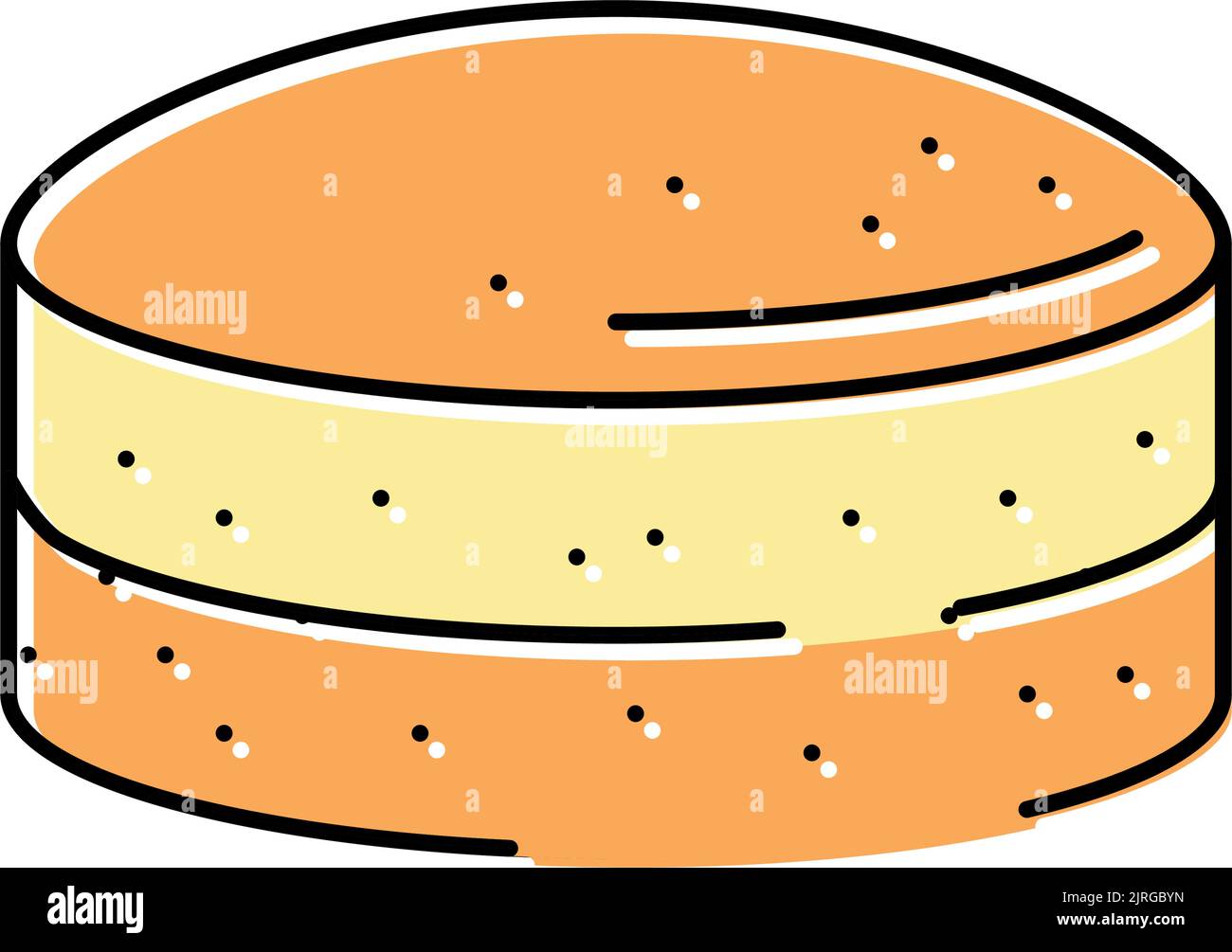 bakery cake food dessert color icon vector illustration Stock Vector ...