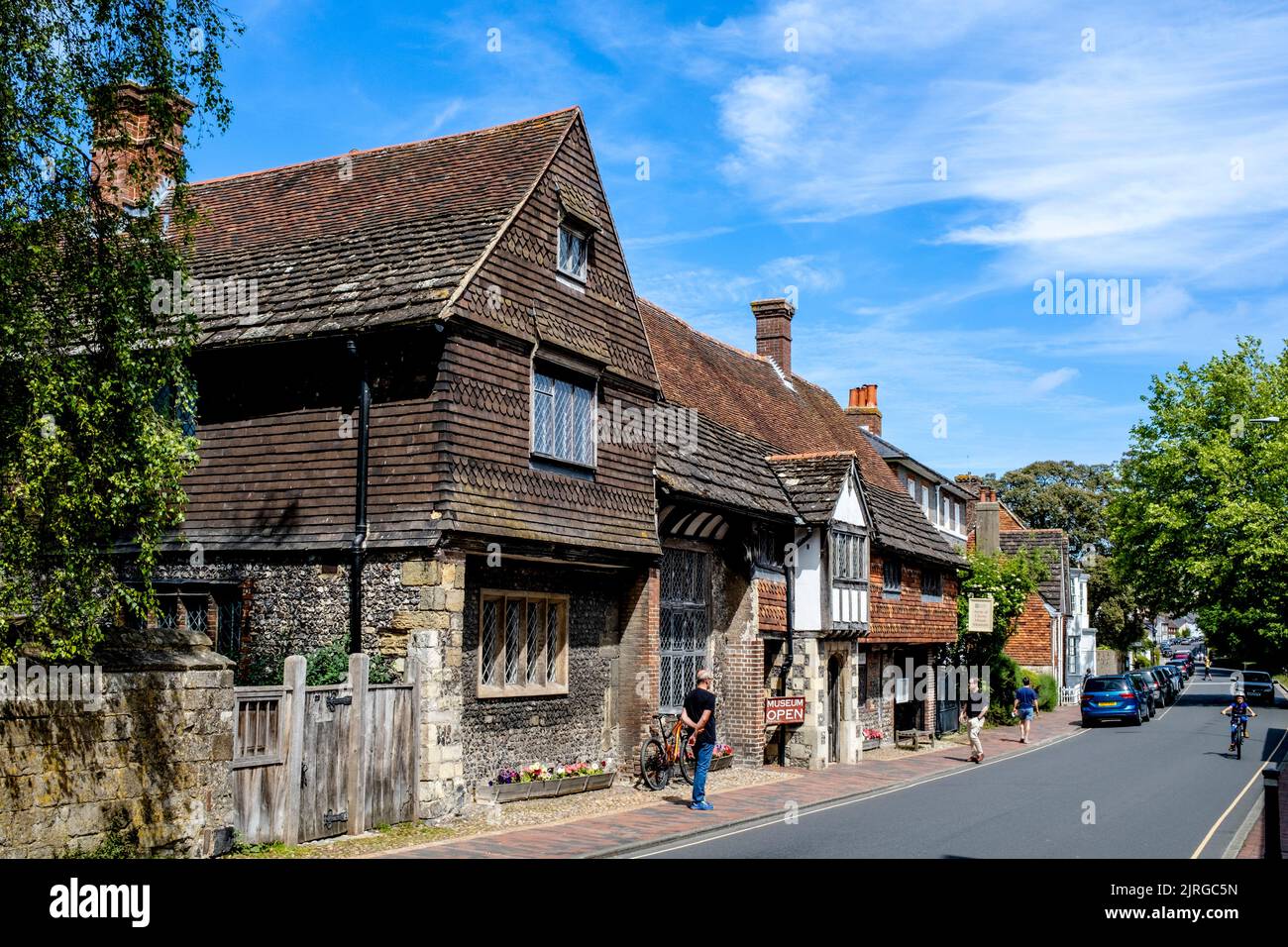 Anne Of Cleves House, High Street, Sussex, UK. Stock Photo