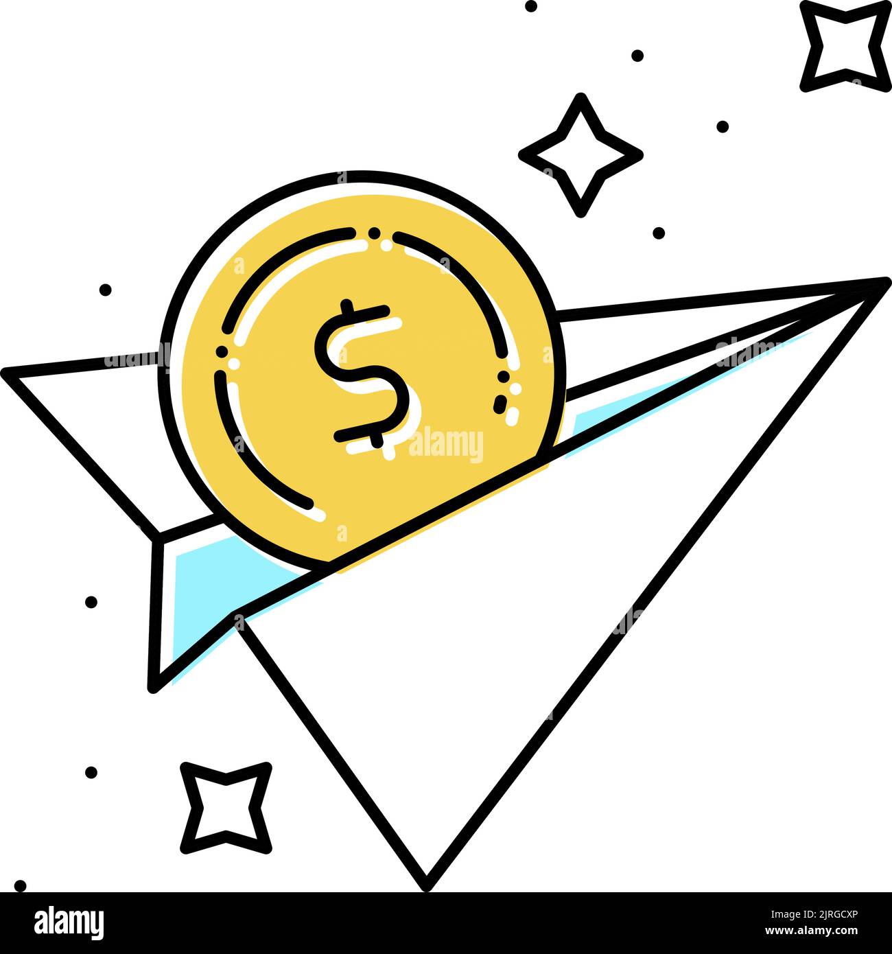 creative financial freedom money color icon vector illustration Stock  Vector Image & Art - Alamy