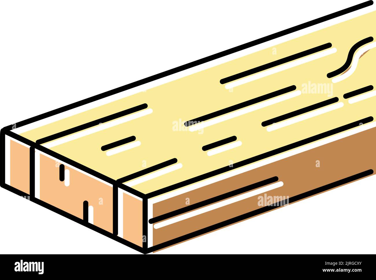 lumber wood timber color icon vector illustration Stock Vector Image
